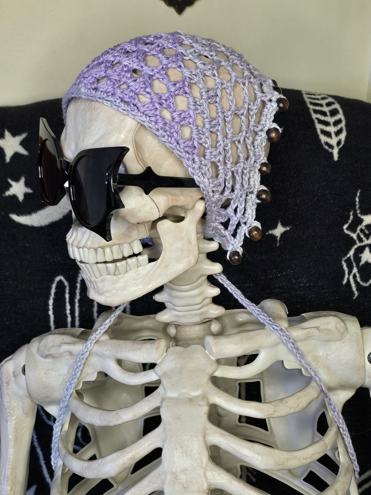 Cotton beaded bandana
