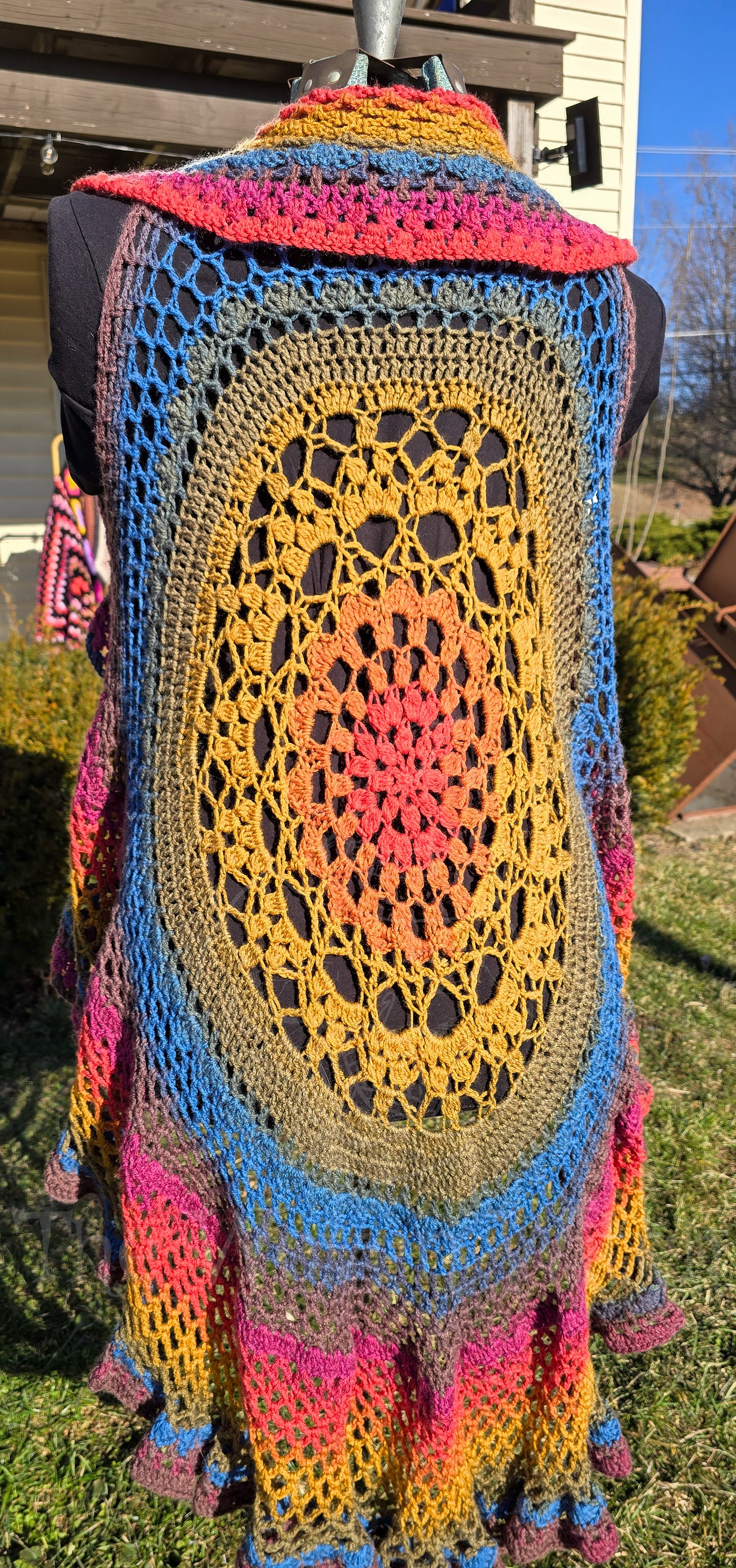 Sleeveless Lotus Duster Vest