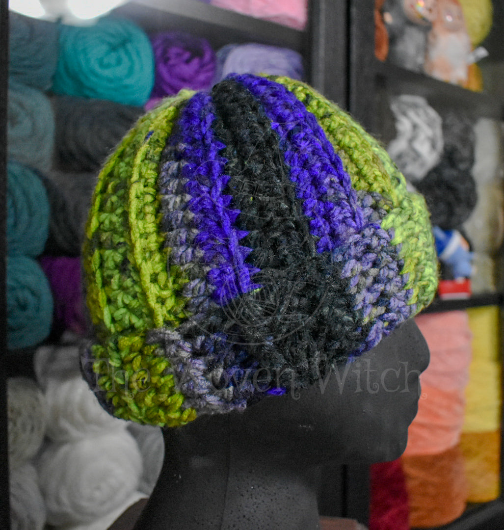 Chunky crochet beanie