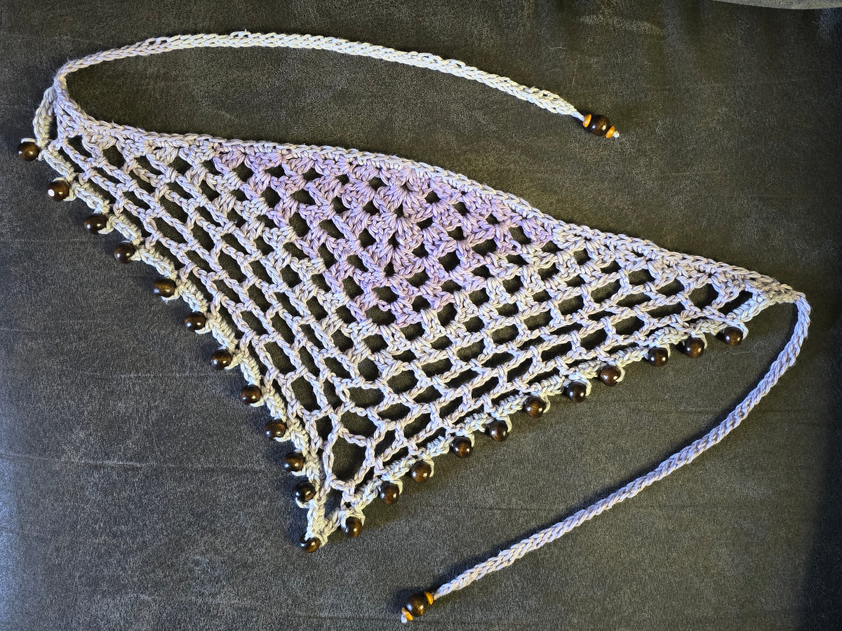 Cotton beaded bandana